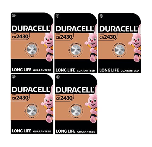 5X Duracell Cr 2430 Lithium (5 Blister Da 1 Batteria) 5 Pile