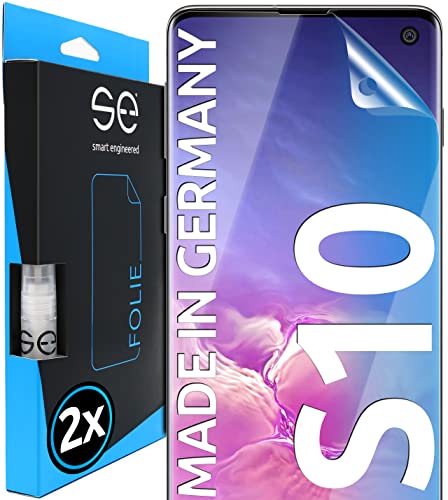 Smart Engineered 3D Pellicola Protettiva Per Schermo Per Samsung Galaxy S10 [2 Pezzi Transparente, Case-Friendly, Qualità Dell'Immagine Full Hd,Pellic