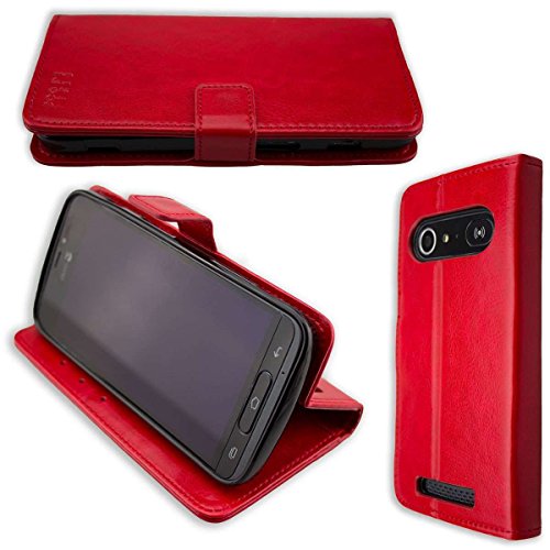 Caseroxx Custodia Per Doro 8040/8042, Bookstyle-Case Custodia Protettiva Book Cover Per Smartphone In Colore Rosso