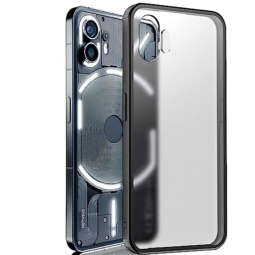 Knoxs Cover Per Nothing Phone 2, Traslucido [Anti Ingiallimento] Tpu Antiurto Custodia, Pc Smerigliato Anti-Impronta Sottile Per Nothing Phone 2 Cover