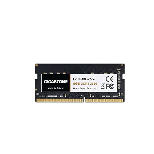 [Ram Ddr4] Gigastone Computer Portatile Ram 8Gb Ddr4 8Gb Ddr4-2666Mhz Pc4-21300 Unbuffered Non-Ecc 1.2V Cl19 Sodimm Ram Di Memoria 260 Pin Ideale Per 