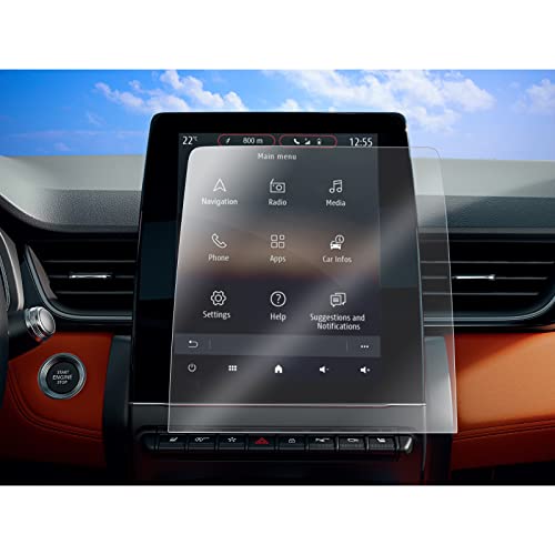 Sktu [2 Pezzi] Gps Navigation Pet Pellicola Protettiva Trasparente Per Navigatore R*Enault Captur 2 2020-2023 2024 Navigation 9,3 Pollici