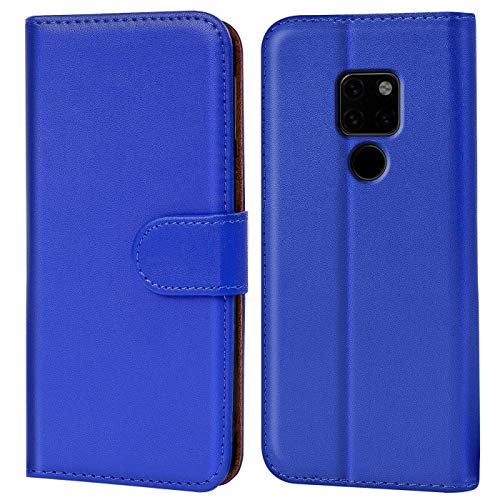 Verco Custodia Per Huawei Mate 20, Case Per Mate 20 Cover Pu Pelle Portafoglio Protettiva, Blu