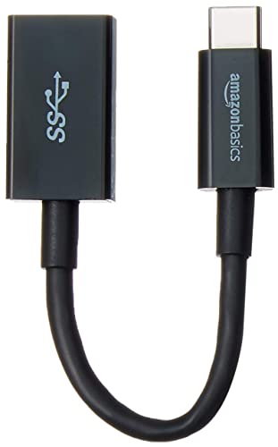 Amazon Basics Cavo Convertitore Da Usb-C A Usb-A 3.1 Gen 1 Adattatore Femmina, Velocità 5 Gbps, Certificazione Usb-If, Per Laptop, Tablet, Telefoni, N