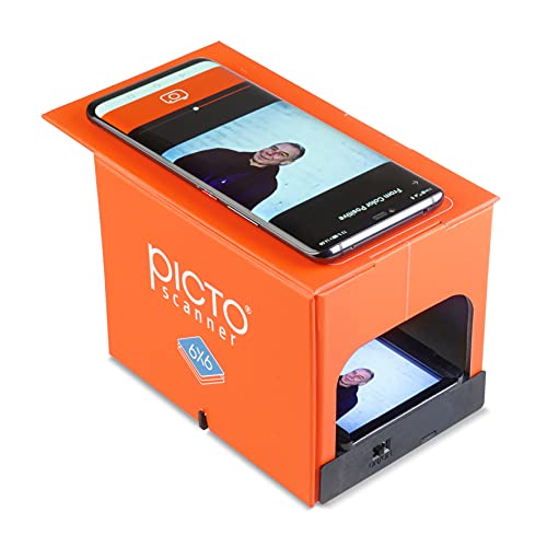 Pictoscanner 6X6 – È Uno Scanner Per Negativi 6X6. Scansiona E Salva I Tuoi Negativi O Le Diapositive 6X6 Con Il Tuo Smartphone. Scanner Pieghevole Re