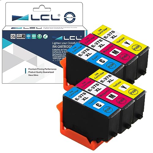Lcl 378Xl C13T37984010 C13T37914010 C13T37924010 Cartucce D'Inchiostro Compatibile Con Epson Expression Photo Xp-8500 Xp-8505 Xp-8605 Hd Xp-15000 (2Ci