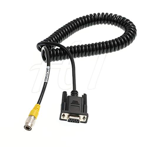 Cavo Dati A Spirale Hirose 6 Pin A Rs-232 Db9 Serial Per Topcon Sokkia Set610 Gowin Sud