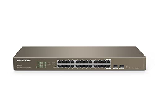 Ip-Com 831525 Switch Ethernet Gigabit 24 Porte+2 Porte Sfp Layer 2 Unmanaged Oro
