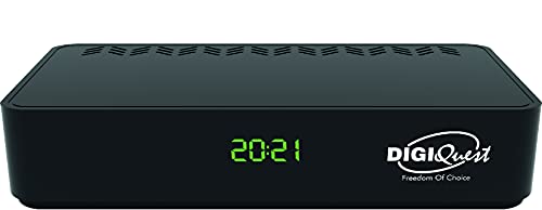 Decoder Digitale Terrestre Dvb-T2 Digiquest Sh5, Mediaplayer Con Display, Nero