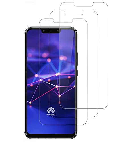 Weofun Vetro Temperato Per Huawei Mate 20 Lite [3 Pezzi], Pellicola Protettiva Per Huawei Mate 20 Lite [Durezza 9H,Anti-Scratch,Anti-Impronte, Facile 