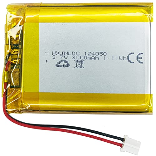 Cc 3.7V 3000Mah 124050 Batteria Al Litio Polimerica Ricaricabile Per Prodotto Elettronico Fai-Da-Te 3.7-5V, Alimentatore Mobile Di Accumulo Di Energia
