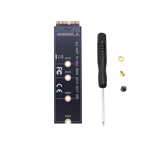 Wangcl Adattatore M2 Macbook Air Nvme Pcie Adattatore Nvme/Ahci Ssd Aggiornato Kit Per Aggiornamento Macbook Pro 2013-2015 Macbook Air 2013-2017