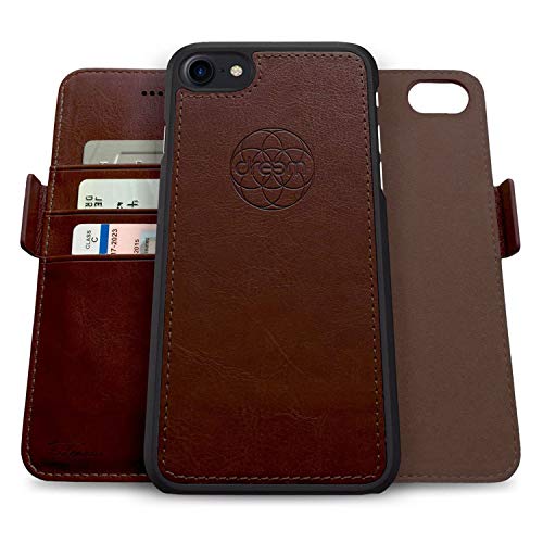 Dreem Fibonacci 2In1 Custodia Portafoglio In Pelle Per Iphone Se 3 (2022), Se 2, & 8/7 | Cover Iphone Magnetica Antiurto Tpu Sottile | Protezione Rfid