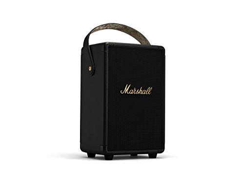 Marshall Tufton Bluetooth Altoparlante Portatile, Senza Fili Casse, Impermeabilità Ipx2, 20 Ore Riproduzione Nero E Ottone