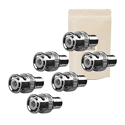 Adaptout 6X Adattatore Da Bnc Maschio A Rca Femmina - Connettore Video S-Video Coassiale Marca Francese