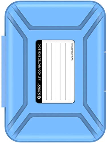 Orico Custodia Protettiva/Custodia Rigida Portatile Da 3,5 Pollici Per Hard Disk (Hdd) Ssd (Phx35) -Blu