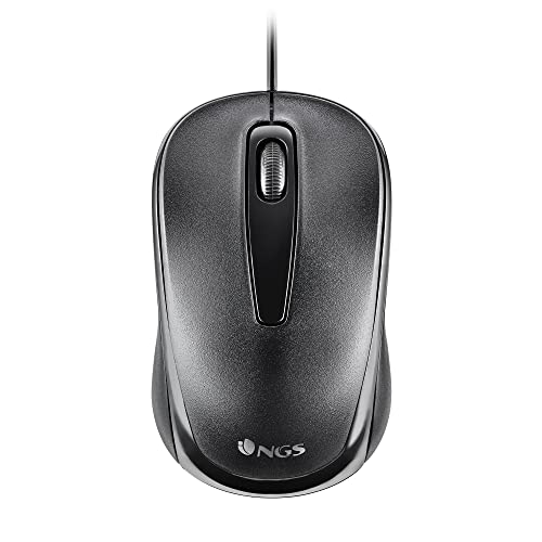 Ngs Easy Delta - Mouse Ottico Con Filo Da 1200 Dpi Con Connessione Ubs, 3 Pulsanti