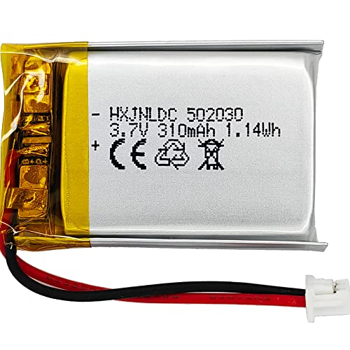 Batteria 3.7V 310Mah 502030 Per Vxi Blueparrott B250-Xt Auricolare Bluetooth Sostituzione Batteria Dashcam Nextbase Dash Cam 402G 412Gw 512G Cobra 840
