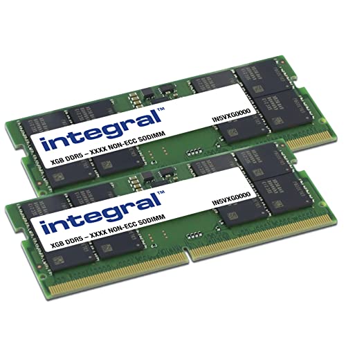 Integral Memoria Ram Ddr5 16Gb (2 X 8Gb) 4800Mhz Sodimm Per Laptop/Notebook/Macbook Pc5-38400
