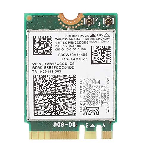 Scheda Di Rete Wireless, Scheda Di Rete Interna Per Computer Con Scheda Di Rete Wifi A Doppia Frequenza Per T440/T440S/T440P/X230S/X240/X240S/L440/W54