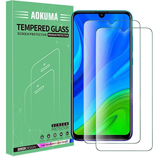 Aokuma [2 Pezzi Pellicola Vetro Temperato Per Huawei P Smart 2020 Pellicola Protezione,Durezza 9H,Antiurto Antigraffio E Anti-Impronta