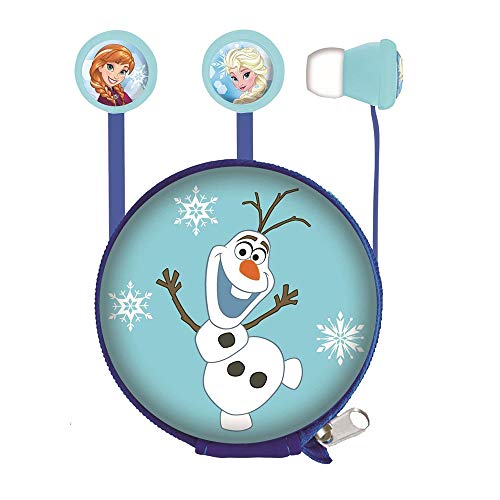 Disney Frozen - Cuffie Stereo Con Microfono E Custodia, Colore: Blu (Lexibook Hp008Fz)