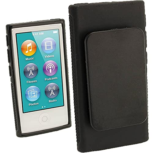 Igadgitz U2064 Custodia Tpu Gel Case Cover Rigida Per Apple Ipod Nano 7ª Gen Generazione - Nero
