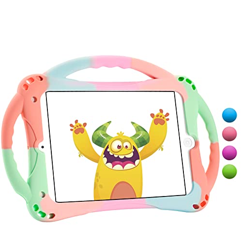 Topesct Custodia Per Ipad Mini Per Bambini Antiurto Con Maniglia Per Ipad Mini, Mini 2, Mini 3, Mini 4 E Mini 5 (Modello 2019) (Verde Colorato)
