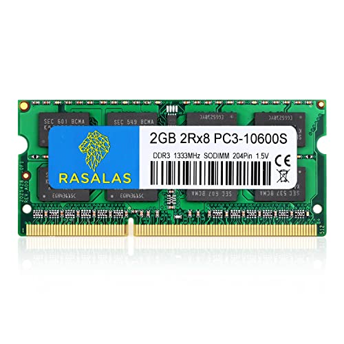 2Gb Ddr3 1333Mhz Sodimm Ram, 2Gb 2Rx8 Pc3 10600S Memoria 204-Pin Cl9 Per Notebook Laptop