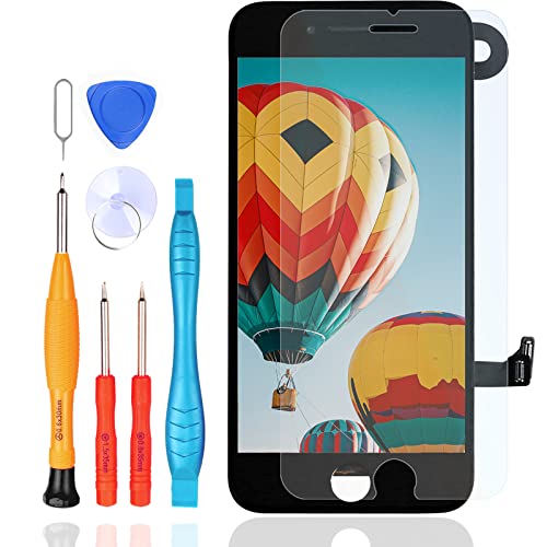 Ll Trader Lcd Per Iphone 8 Display Schermo Digitalizzatore Con Kit Di Sostituzione Per La Riparazione Della Lente In Vetro + Fotocamera Anteriore + Al