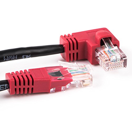 Cavo Patch Ethernet Rj45 Ad Angolo L Forma Internet Lan Cavo Cat5 Patch Cord 6Ft (Angolo Sinistro)