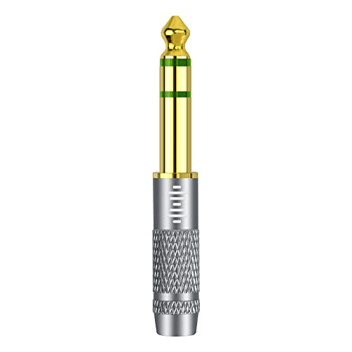 Geekria - Adattatore Audio Stereo Apollo, Bilanciato, Da Maschio 6,35 Mm A Femmina 2,5 Mm, Da 6,35 Mm A 2,5 Mm, Adattatore Con Connettore Da Maschio A