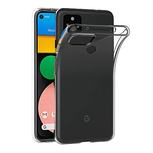 Aicek Cover Compatible Google Pixel 4A 5G, Cover Google Pixel 4A 5G Silicone Case Molle Di Tpu Trasparente Sottile Custodia Per Google Pixel 4A 5G (6.