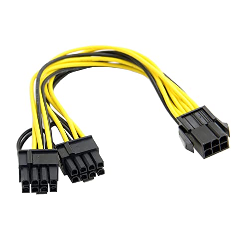 Chenyang - Cavo Splitter Di Alimentazione Pci-E Pci Express Atx, 6Pin, Da Maschio A Doppia Scheda Video 8Pin E 6Pin Femmina
