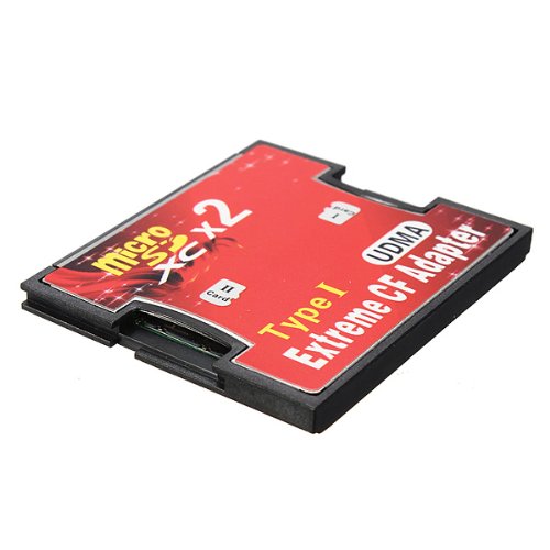 Kalea-Informatique Adattatore Per 2 Schede Microsd Microsdhc Microsdxc Microsd 3.0 A Compact Flash Cf I - Capacità 128 Gb