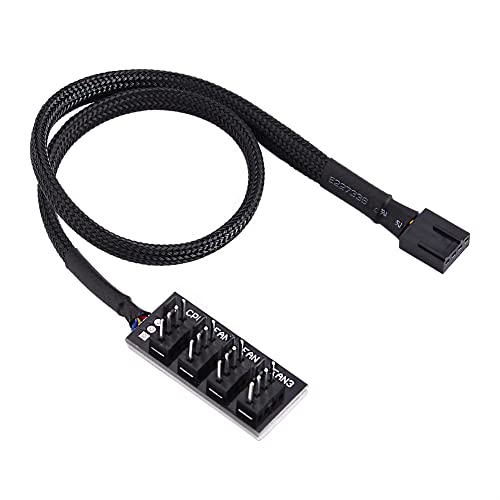 4 Pin Fan Hub Pwm Cavo Di Prolunga Dell'Alimentazione Della Ventola Adattatore Multiplo Fan Splitter Cpu Del Computer Per Ventola A 3-Pin /4-Pin
