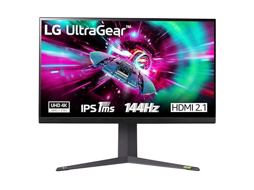Lg 32Gr93U Ultragear Gaming Monitor 32" Ultrahd 4K Ips Hdr 400, 3840X2160, 1Ms, G-Sync Compatible, Amd Freesync Premium Pro 144Hz, Hdmi 2.1 Vrr, Hdcp 