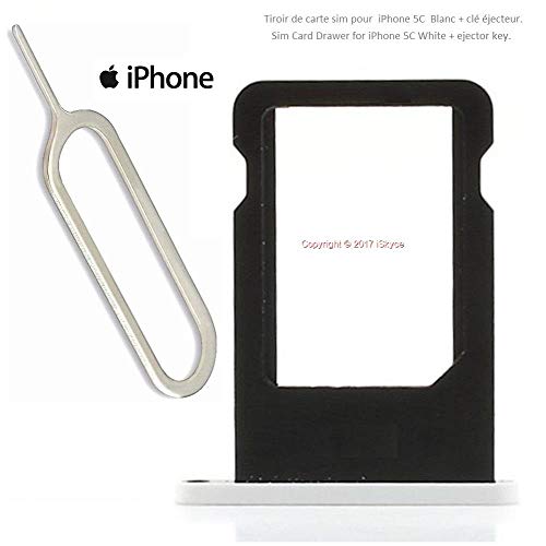 Idealgame Nano Sim Card Holder Per L' Apple Iphone 5 C Bianco