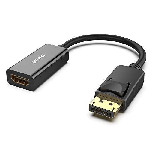 Benfei Adattatore Displayport A Hdmi 4K, Unidirezionale Displayport Computer A Hdmi Monitor, Dp (Display Port) Maschio A Hdmi Femmina Convertitore Con