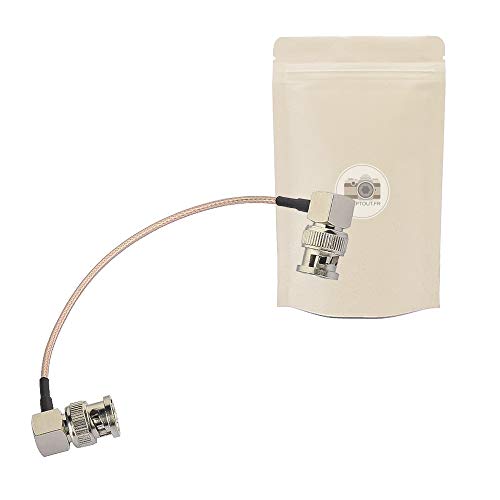 Adaptout Cavo 3G Sdi Da Bnc A Rca 20Cm Con Gomito Con Angolo Retto Rg179 Supporta Hd-Sdi 3G Sdi Da Bnc A Rca 4K 8K 75 Ohm Marca Francese