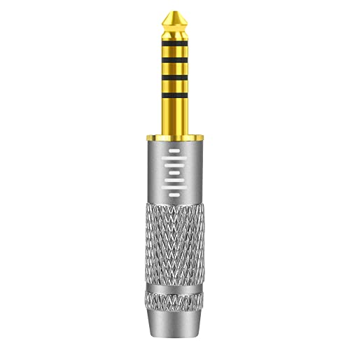 Geekria Adattatore Da Maschio Bilanciato Da 4,4 Mm A Femmina Bilanciata Da 2,5 Mm Per Cuffie, In Lega Di Alluminio, Adattatore Placcato Oro