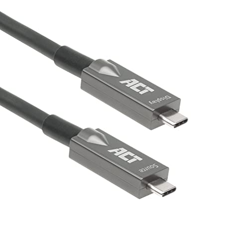 Act Cavo Ottico Attivo Usb C (Aoc) 3 M, Cavo Video Usb C Usb 3.2 Gen2, 10Gbps Ad Alta Velocità, Cavo Attivo Usb C In Fibra Ottica, Per Videoconferenze