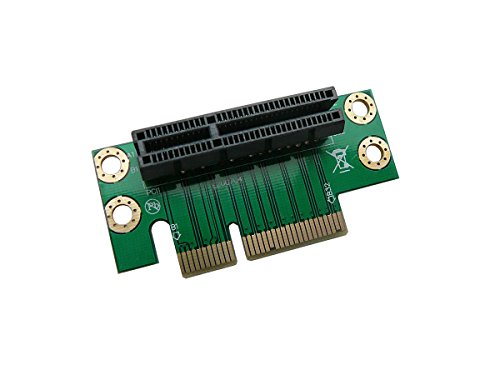Kalea-Informatique Adattatore Riser A 90° Per Slot Pcie X4. Per Il Montaggio Orizzontale Di Una Scheda Pci Express X1 X2 X4.