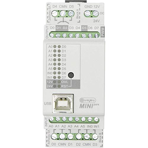 Controllino Mini Pure 100-000-10 - Modulo Di Controllo Plc, 12 V/Dc, 24 V/Dc