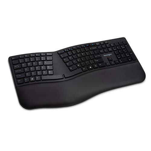 Kensington Tastiera Wireless Ergonomica Profit Ergo - Tastiera Divisa Con Layout Italiano, Doppia Funzionalità 2,4 Ghz & Bluetooth, Compatibile Con Ch
