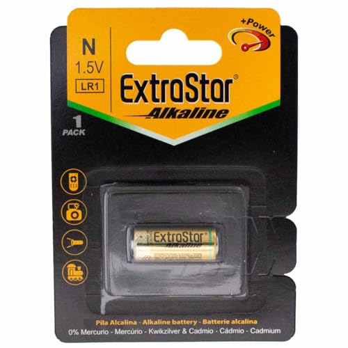 Extrastar 1 Batteria Pila Lr1 Mn 9100 Am 5 Kn 910A Sum5 Alcalina 1,5 V