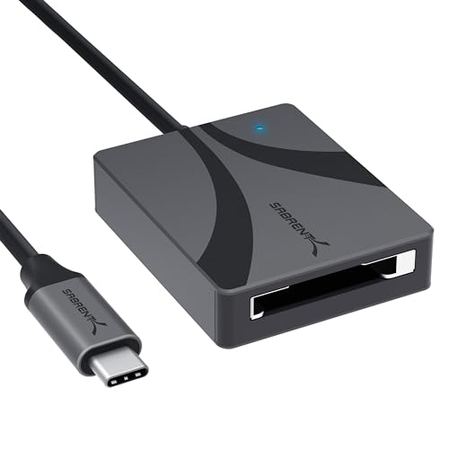 Sabrent Lettore Di Schede Cfexpress Di Tipo B, Usb Tipo C 3.2X2 A Cf Express, Trasferimento Dati Superveloce Da 950 Mbps, Lettori Esterni, Adattatore