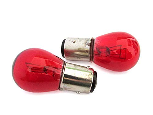 Blister 2 Lampade Alogena Pr21/5W Baw15D Asimmetrica 12V 21/5W Colore Rosso Compatibile Con Philips 12495 Cp