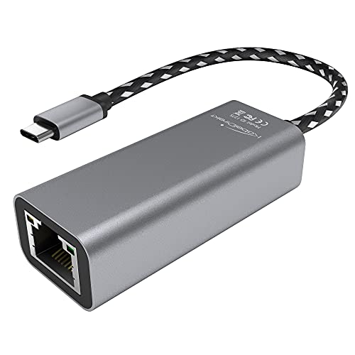 Kabeldirekt – Adattatore Usb-C-Ethernet E Adattatore Lan (Connettore Usb-C/Connettore Rj45, Rete/Internet Stabile Per Notebook/Macbook/Tablet Con 1 Gb