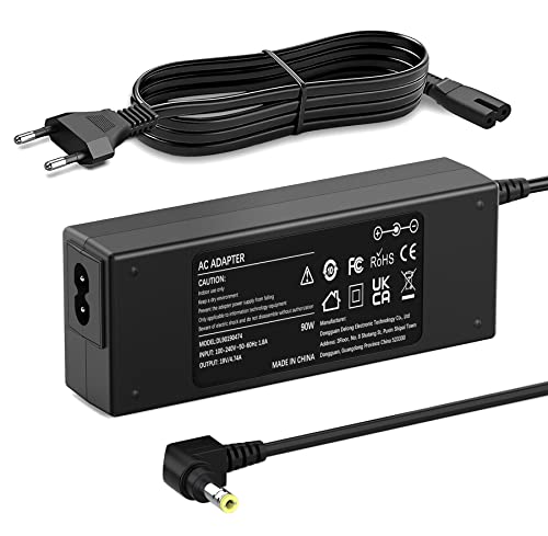 90W Alimentatore Per Asus Toshiba Lenovo Medion, Caricatore Toshiba Satellite C50 C660 C850 L750 L850, Asus X550 X551 X552 X555 X751, Medion Akoya E50